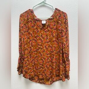 Cabi Burnished Floral Blouse Style #4042